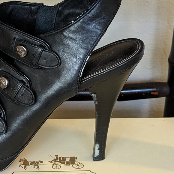 Coach Stillettos |Sandra Calf Heels with side buttons|Size 11 - Picture 11 of 13